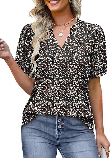 Klara | Vintage Blommig Blus