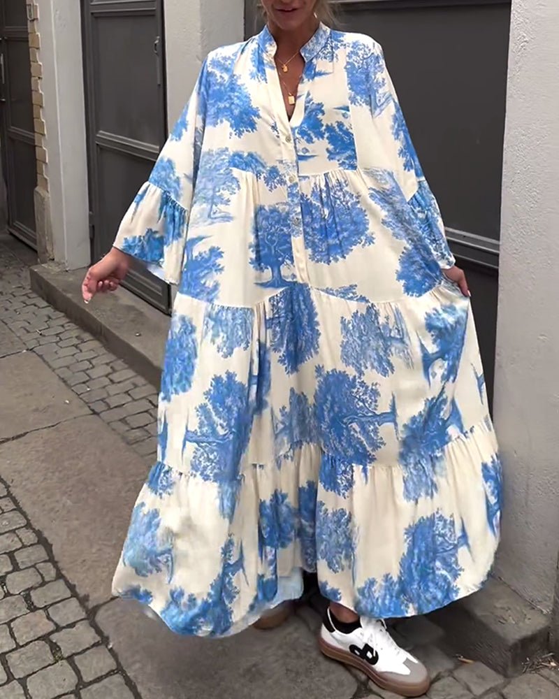 Della | Lång Elegant Flödesklänning
