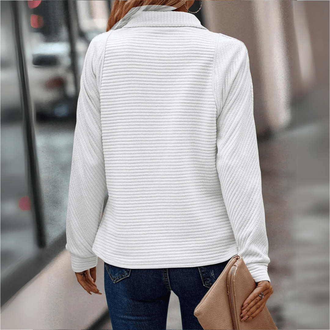Jenica | Chic Halvdraget Tröja