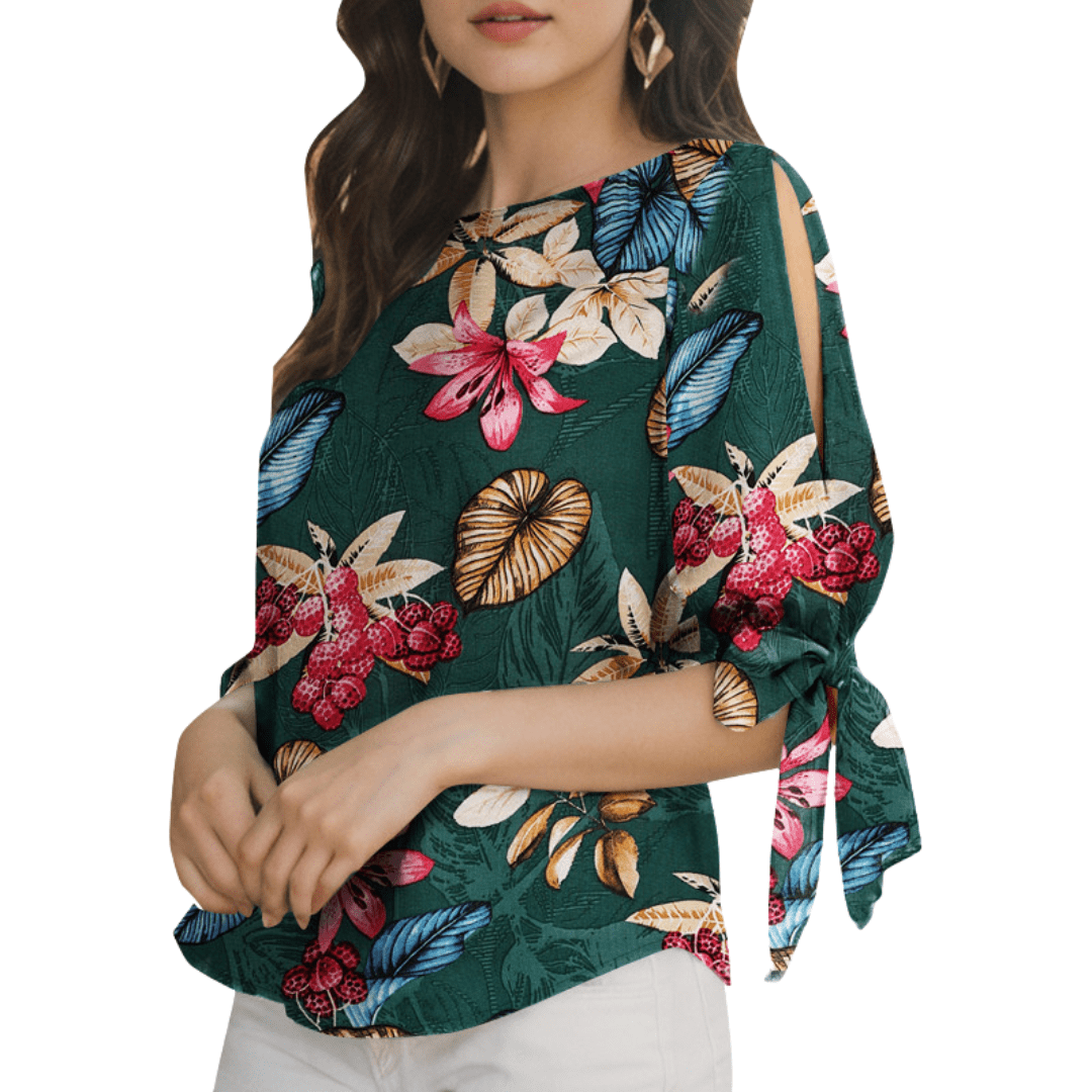Lucy | Blommig Chic Blus