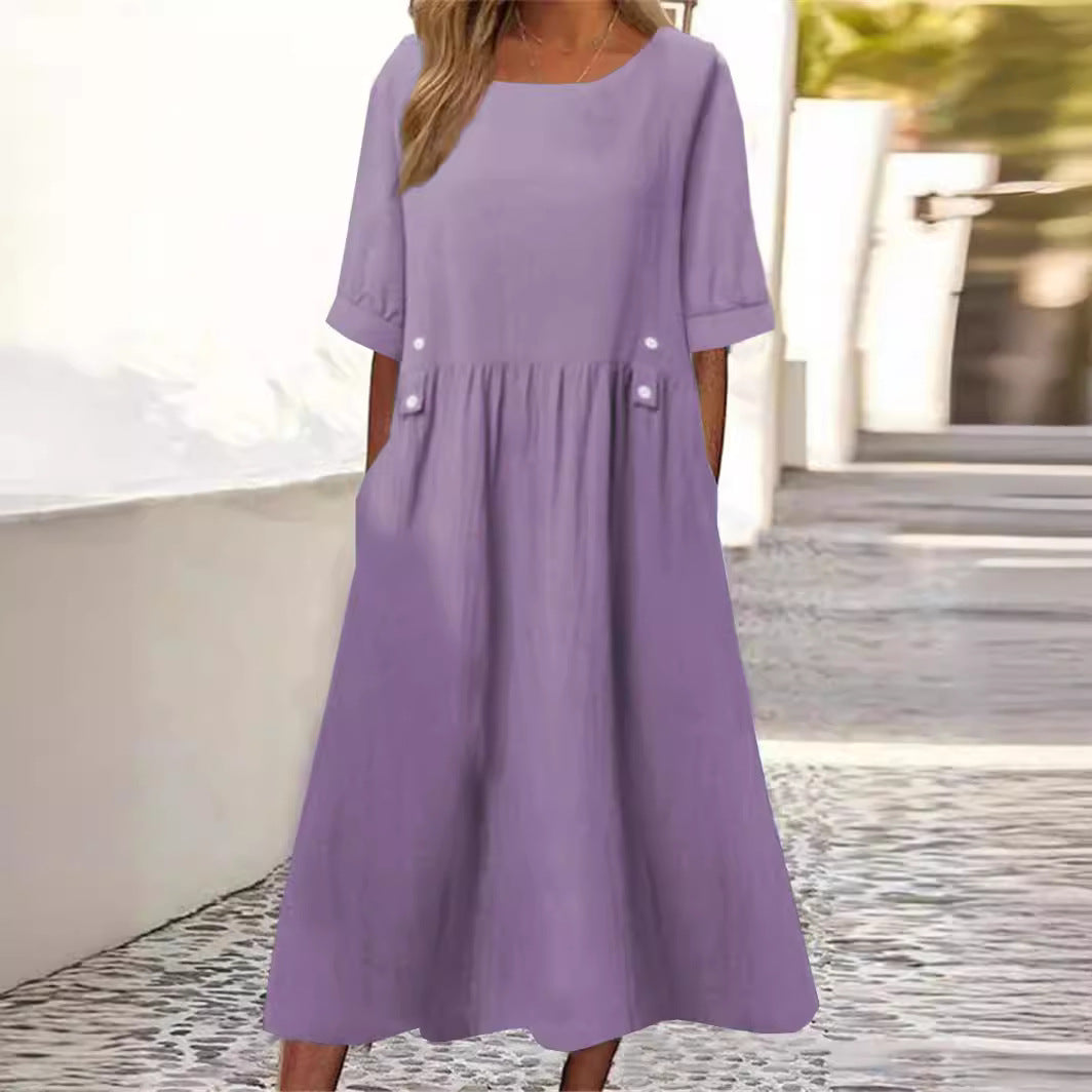 Suzette | Enkel Mjuk Charm Klänning