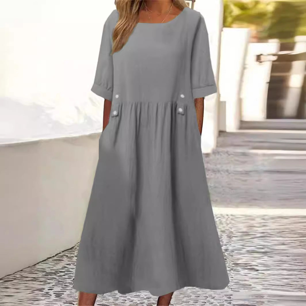Suzette | Enkel Mjuk Charm Klänning