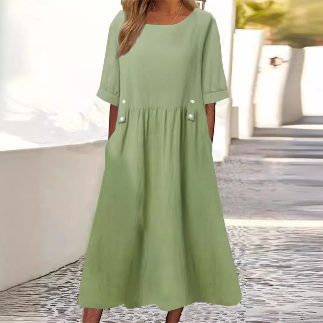 Suzette | Enkel Mjuk Charm Klänning
