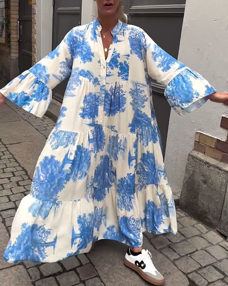 Della | Lång Elegant Flödesklänning