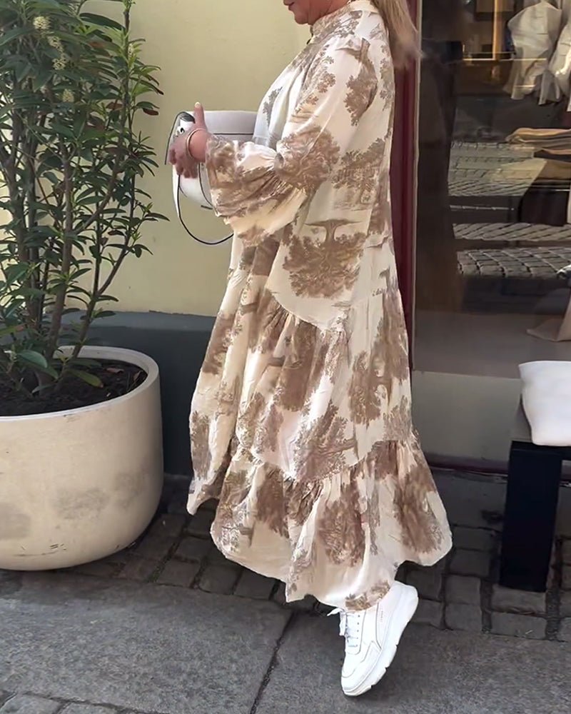 Della | Lång Elegant Flödesklänning