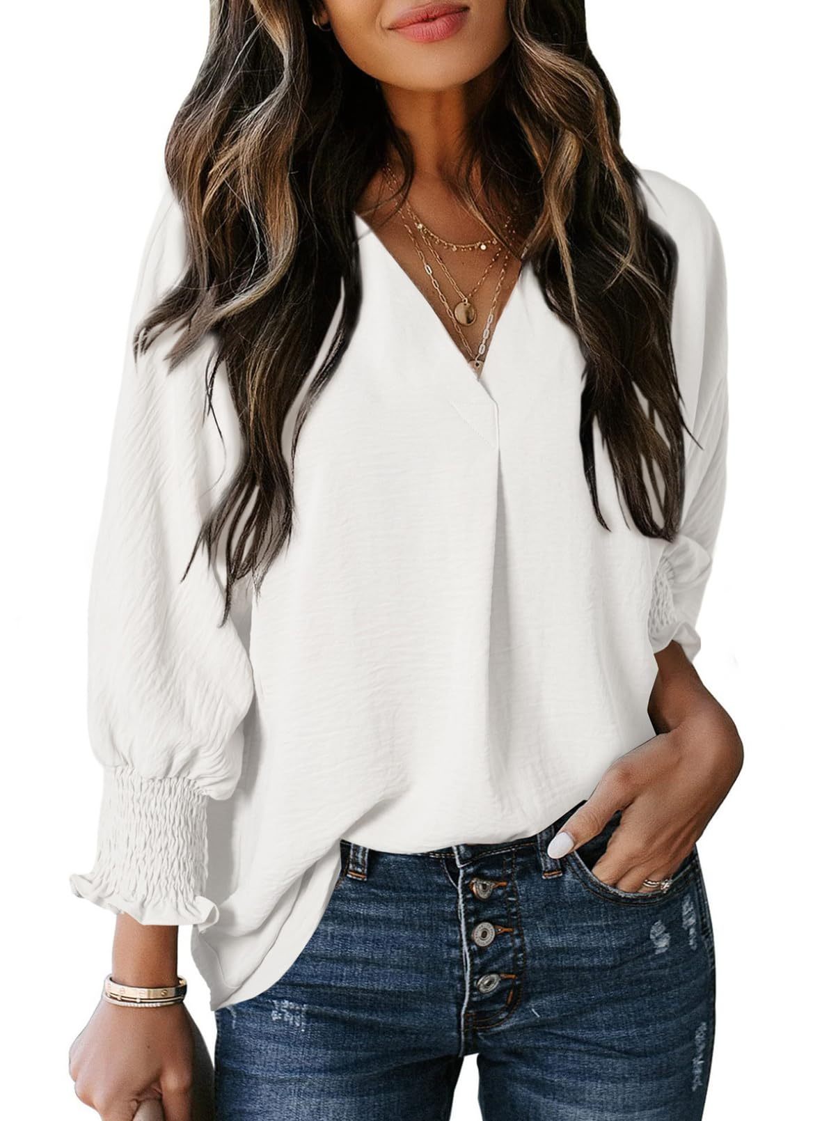 Nina | Avslappnad Chic Blus