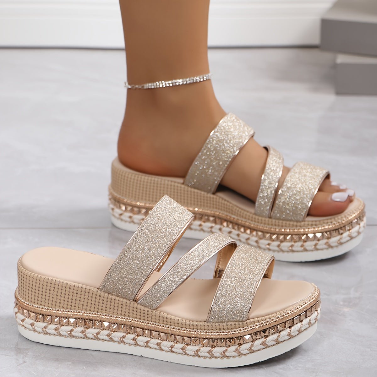 Leah | Bekväma Vår Sandaler