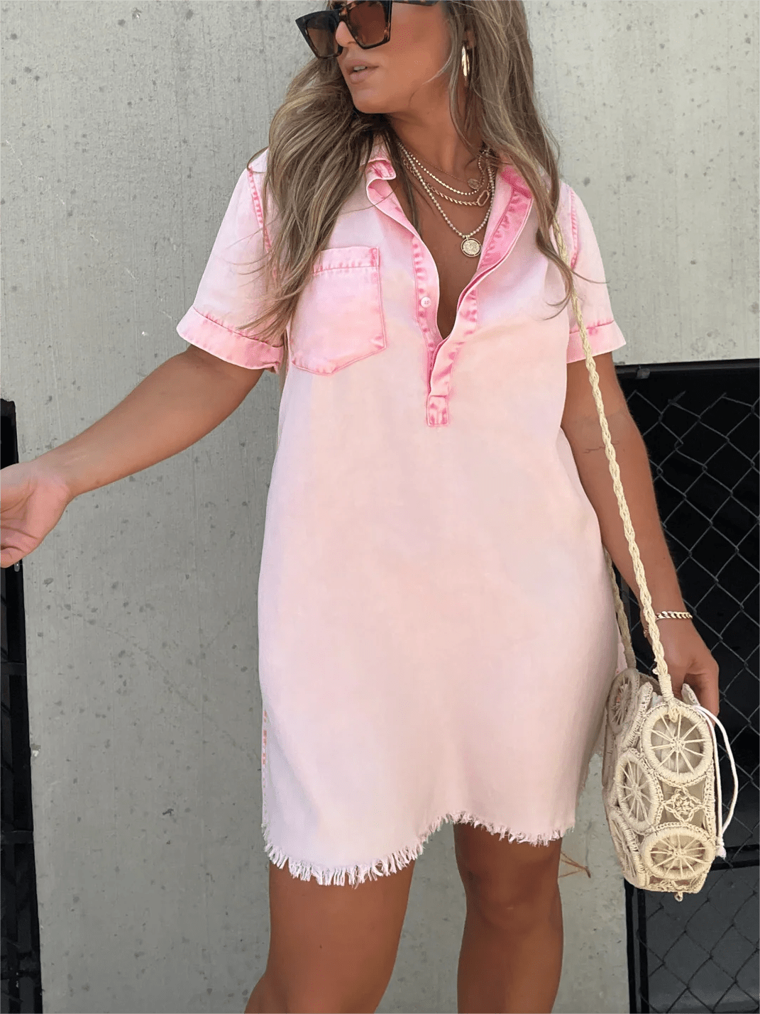 Carla | Enkelt Chic Skjortklänning