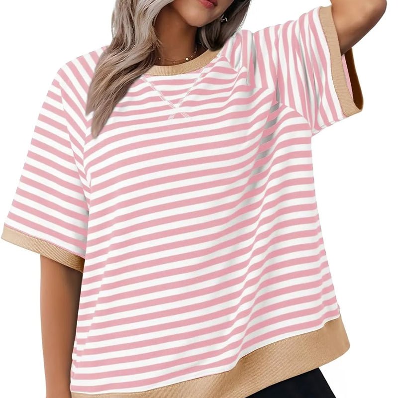 Tessa | Avslappnad Randig T-shirt