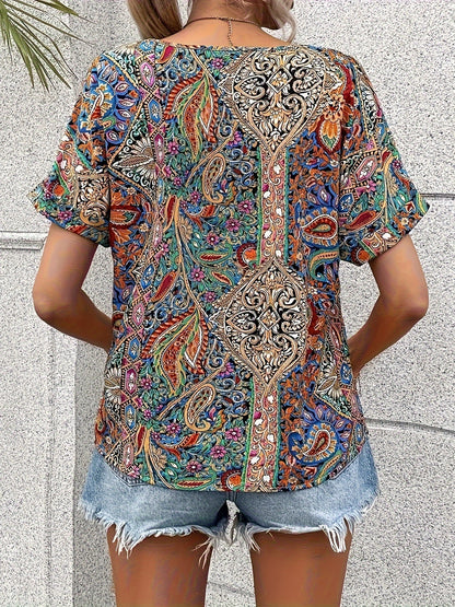 Sara | Månbelyst V-ringad Blus