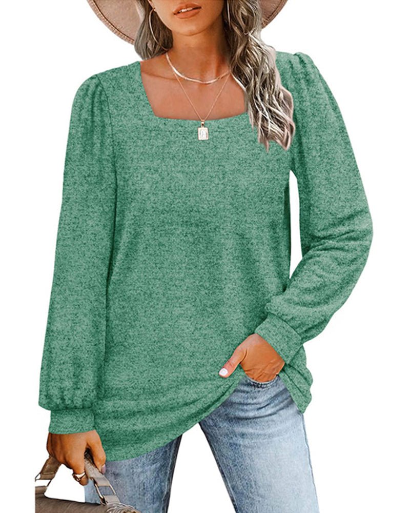 Caroline | Chic Fyrkantig Blus