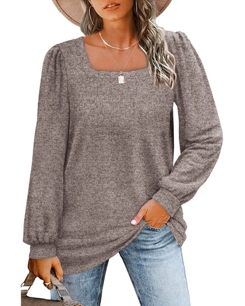Caroline | Chic Fyrkantig Blus