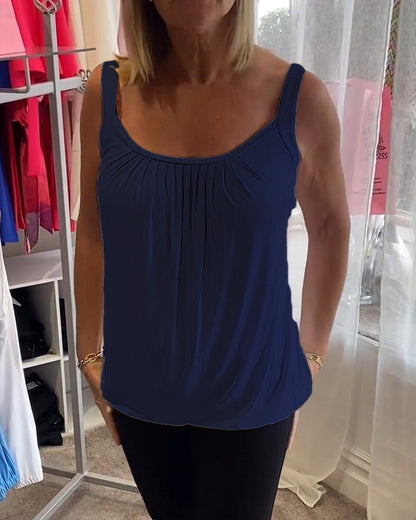 Vangie | Graciös Plisserad Topp