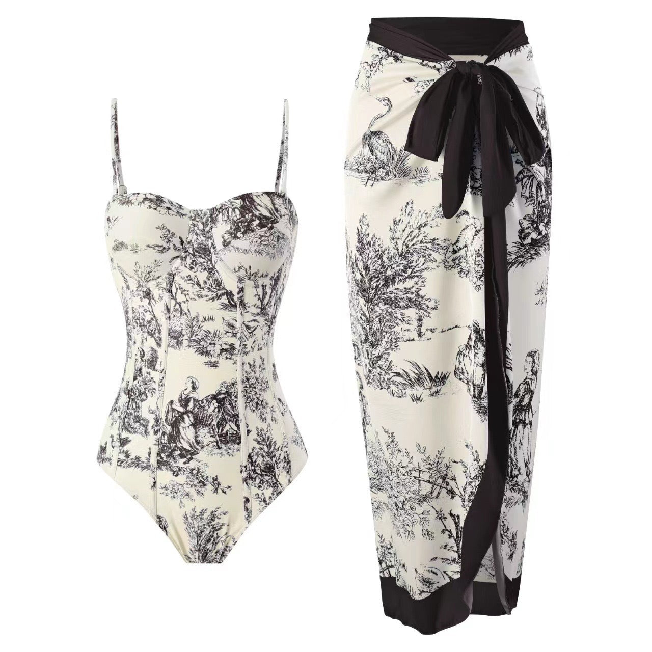 Mandy | Elegant Tryckt Badset
