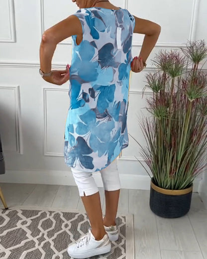 Dara | Avslappnad Blommig Blus