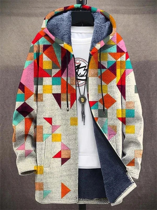 Janine | Lyxig Konsttryck Cardigan