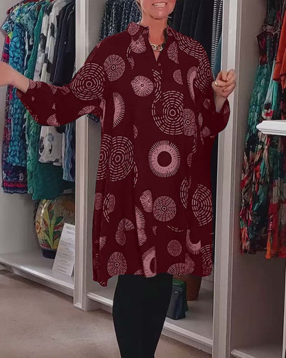 Sheryl | Geometrisk Wrap Klänning