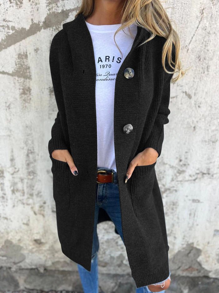 Rosalie | Chic Lång Stickad Kofta