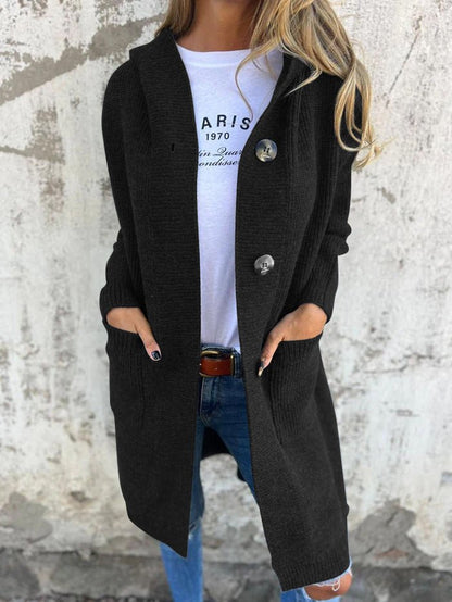 Rosalie | Chic Lång Stickad Kofta