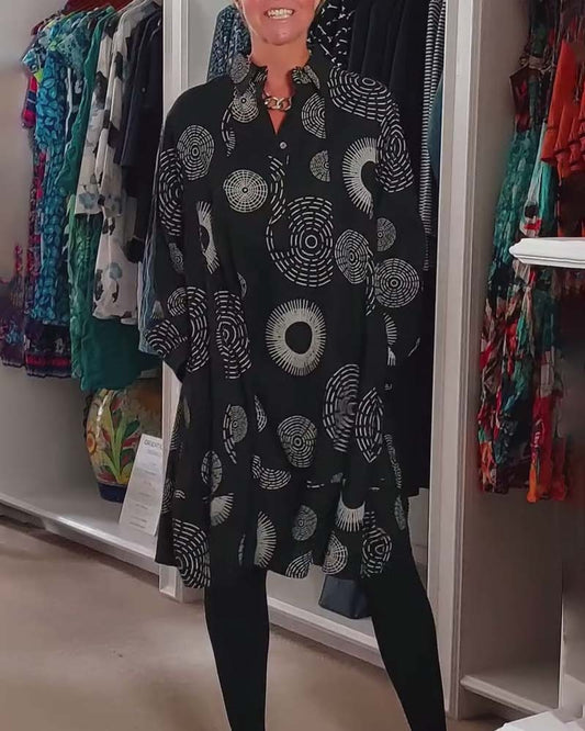Sheryl | Geometrisk Wrap Klänning