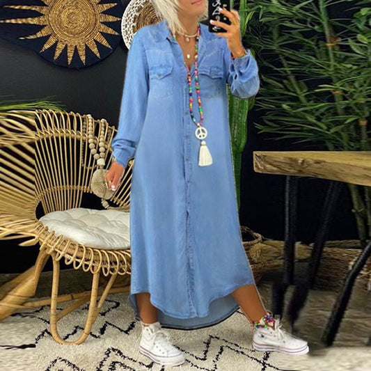 Eden | Bekväm Denimklänning