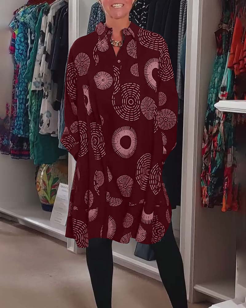Sheryl | Geometrisk Wrap Klänning