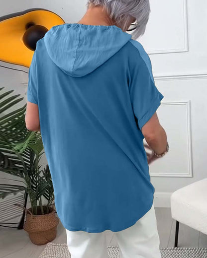 Lory | Blommig Huva Blus