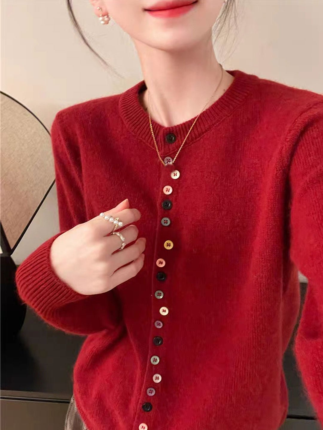 Vana | Tidlös Knappad Cardigan