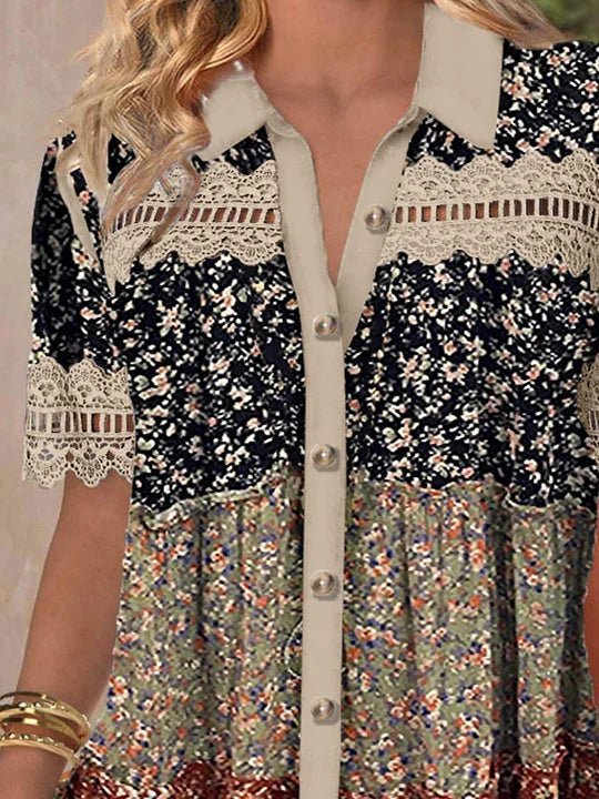 Hillary | Spets Hål Top