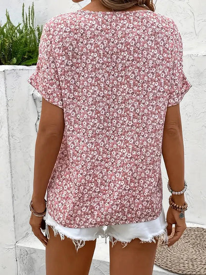 Wolena | Vildblomma Notch Blus