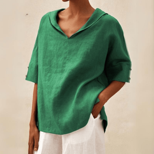 Marie | Coastal Breeze Oversized Skjorta