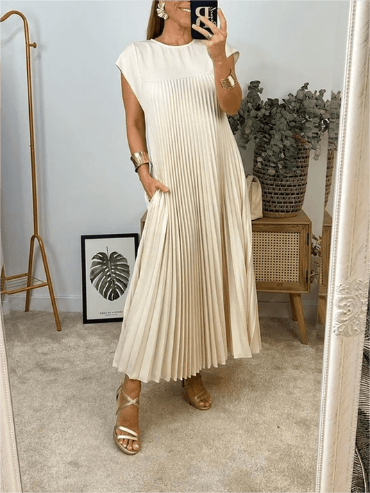 Sandra | Plisserad Elegant Klänning