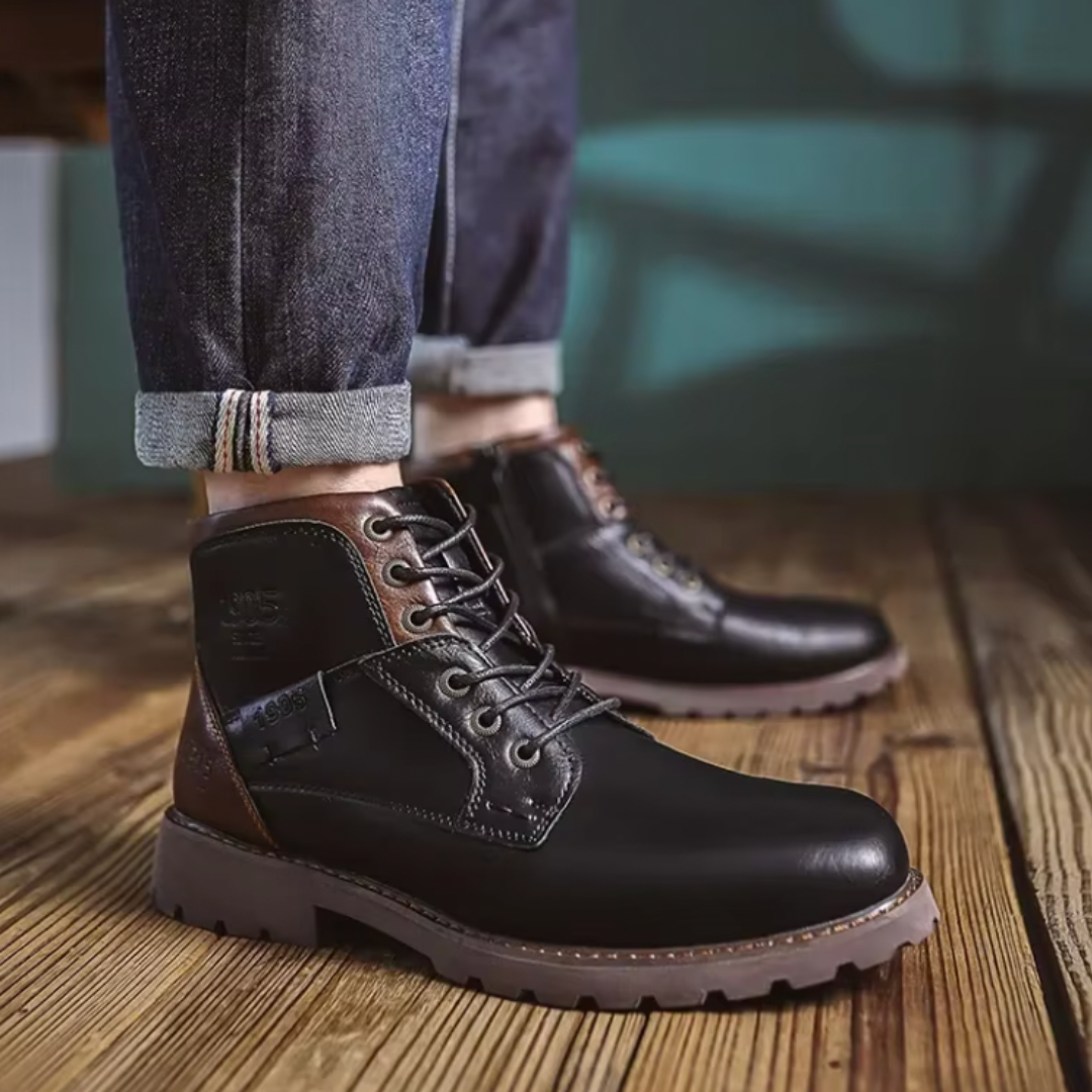 Aaron | Vintage Läderstövlar