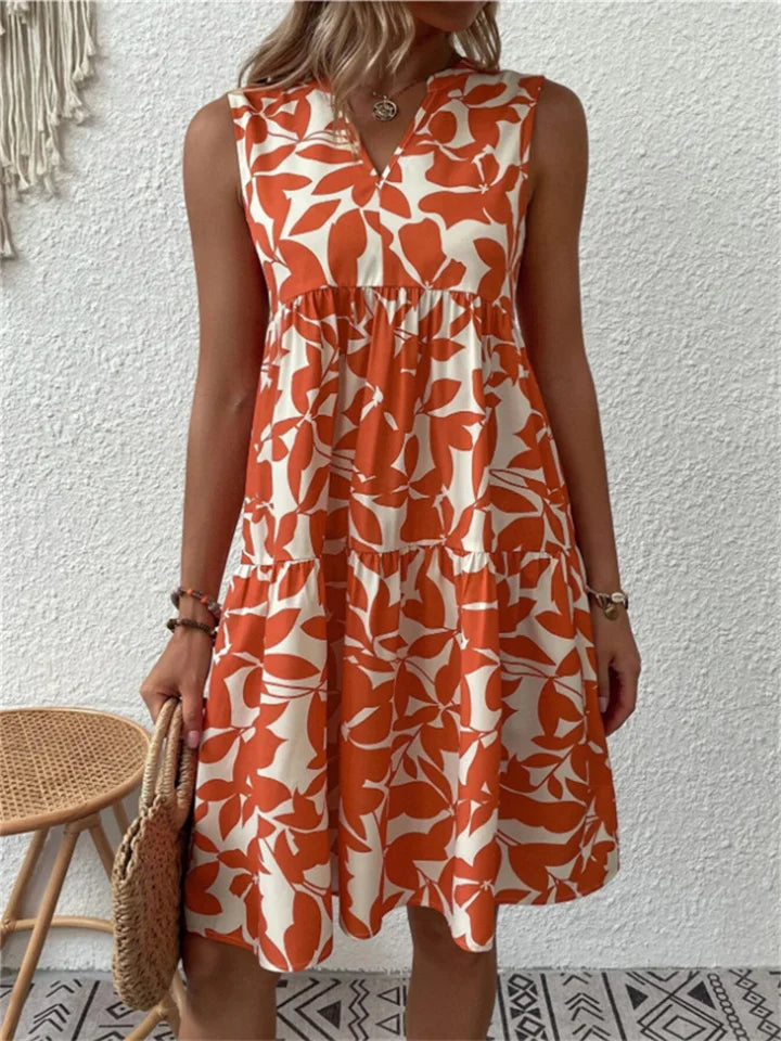 Tasha | Blomstrande Flowy Klänning