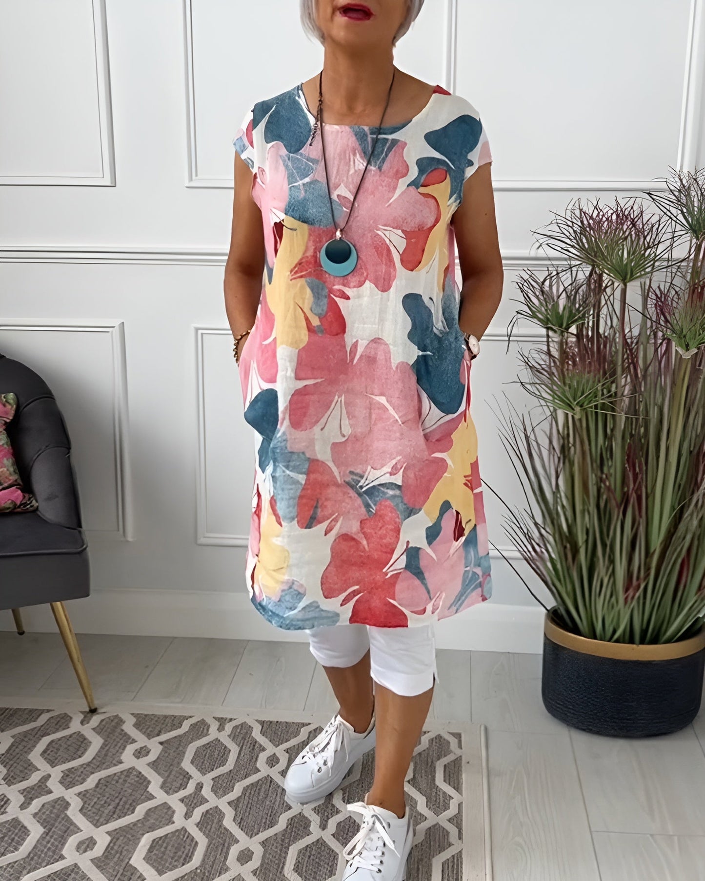 Dara | Avslappnad Blommig Blus