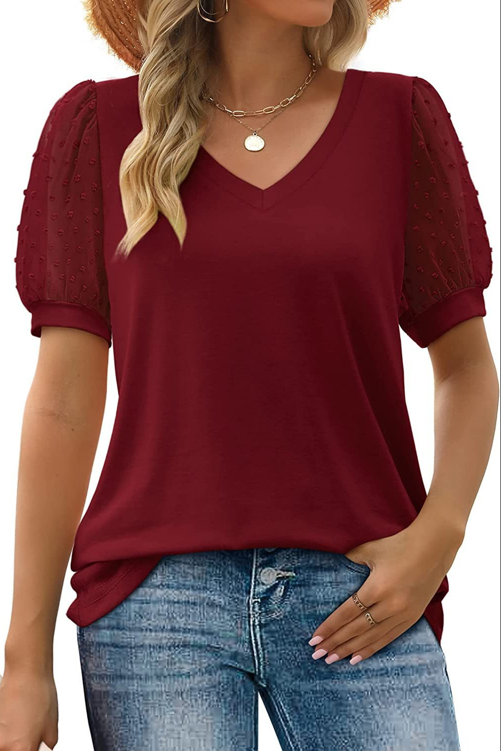 Helena | Snygg V-ringad Blus
