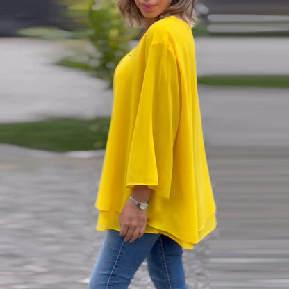 Lorelai | Chiffon Dragkedja Blus