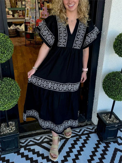 Sierra | Boho Maxi Klänning