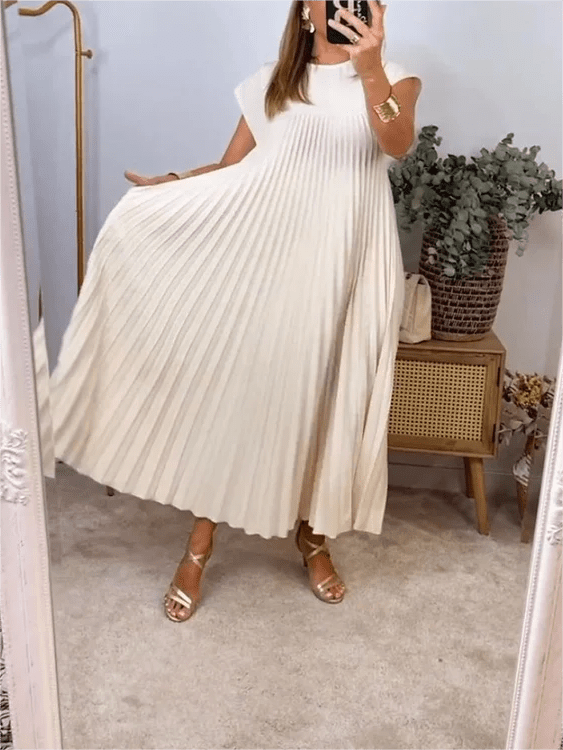 Sandra | Plisserad Elegant Klänning