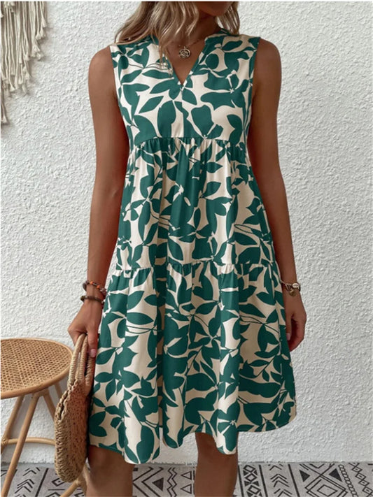 Tasha | Blomstrande Flowy Klänning