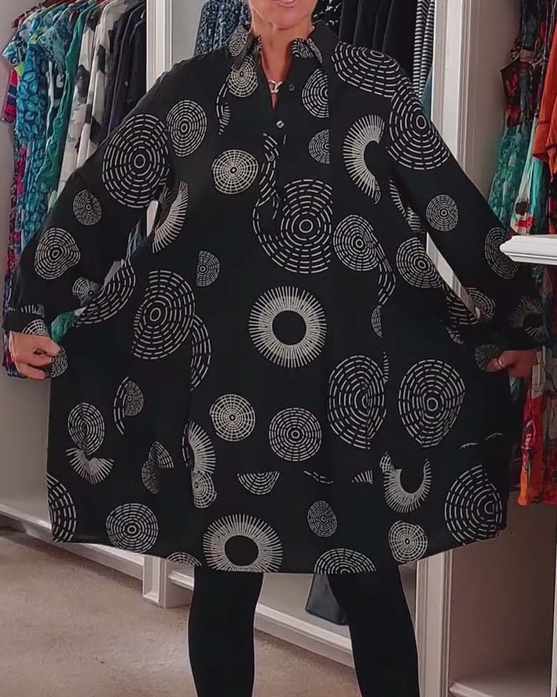 Sheryl | Geometrisk Wrap Klänning