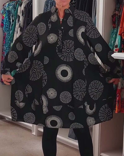 Sheryl | Geometrisk Wrap Klänning