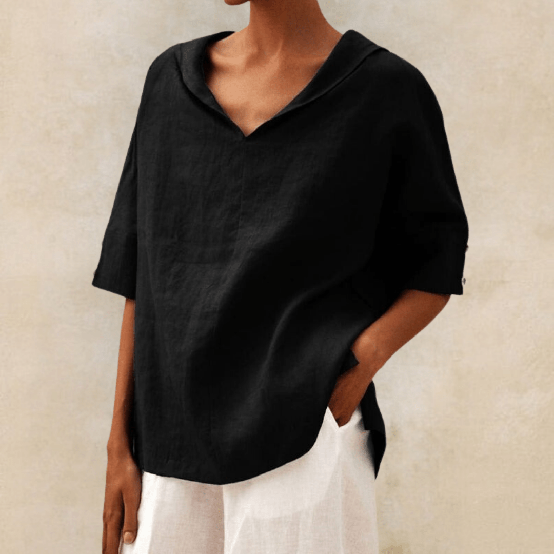 Marie | Coastal Breeze Oversized Skjorta