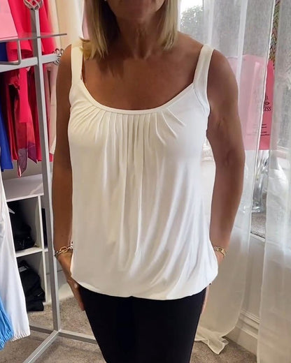 Vangie | Graciös Plisserad Topp
