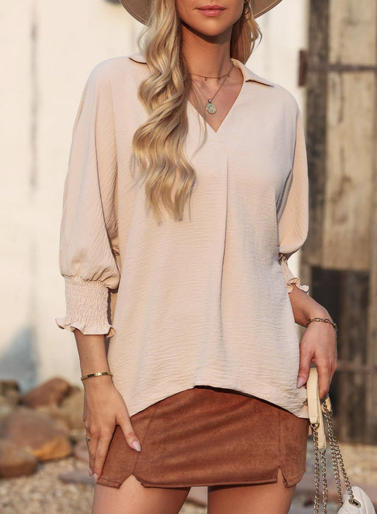Nina | Avslappnad Chic Blus