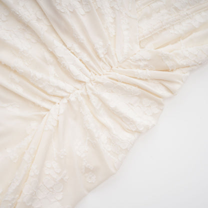 Raya | Elegant Blommig Jacquard Klänning
