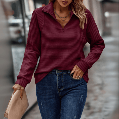 Jenica | Chic Halvdraget Tröja