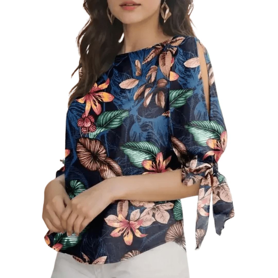 Lucy | Blommig Chic Blus