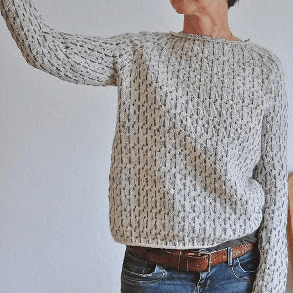 Lucile | Slank Ribbad Stickad