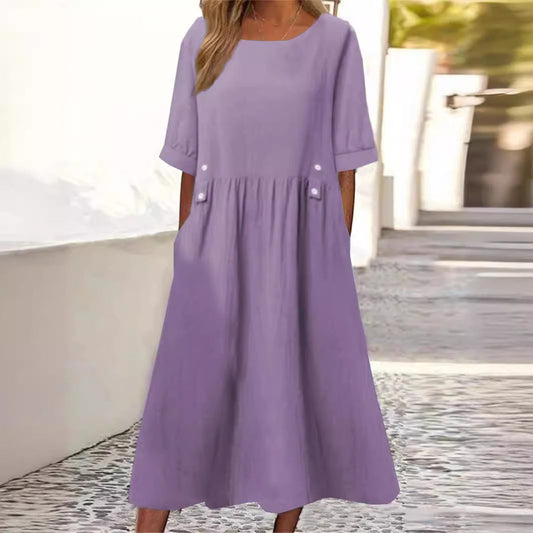 Suzette | Enkel Mjuk Charm Klänning
